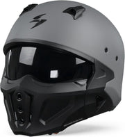 Scorpion Covert-X Solid Cement Grey Matt Jet Helmet 2XL