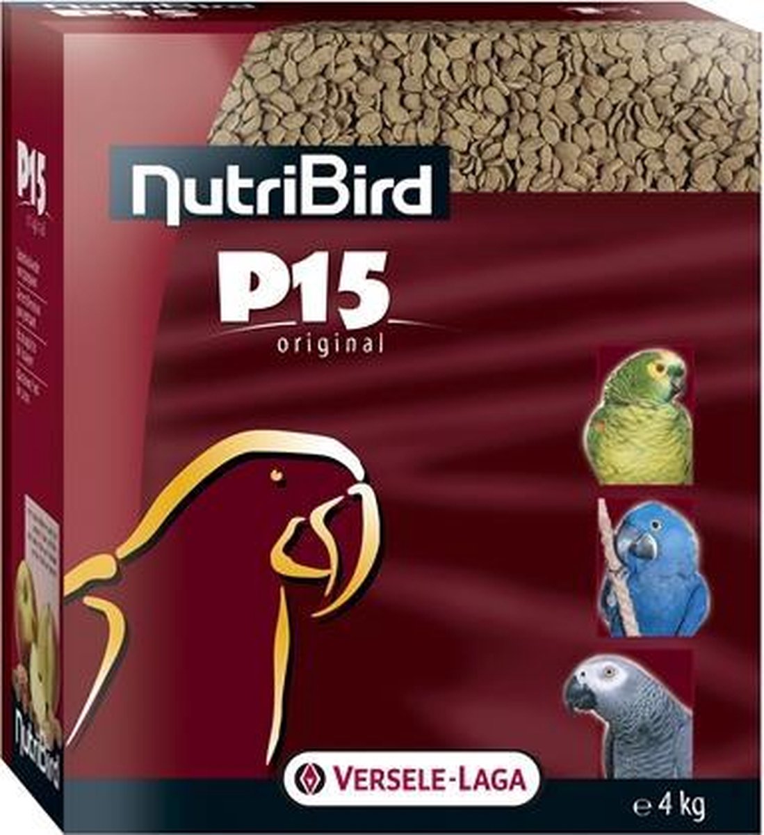 Nutribird p15 original onderhoudsvoeder - 4kg - 1 stuks