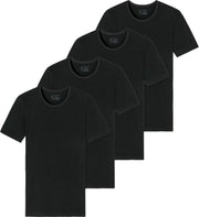 Schiesser t-shirt met ronde hals 4 pack - 95/5 - Organic Cotton