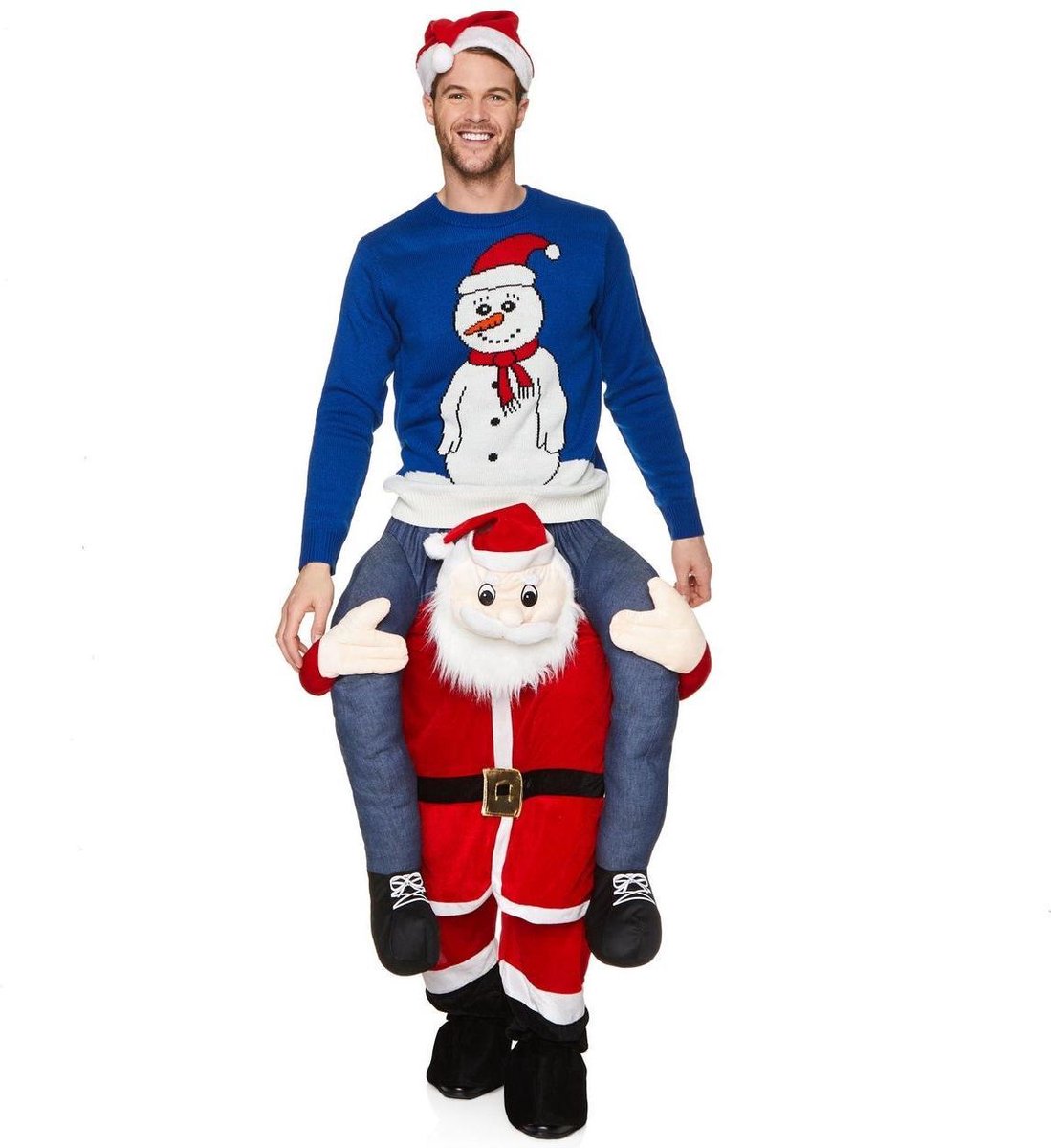 Karnival Costumes Verkleedkleding Gedragen door - Carry me Kerstman Rood - ONESIZE
