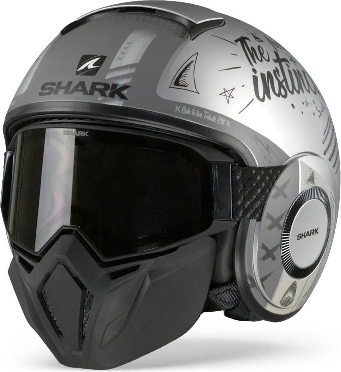 SHARK STREET DRAK TRIBUTE RM MAT ZILVER ANTHRACITE ANTHRACITE SAA JETHELM L