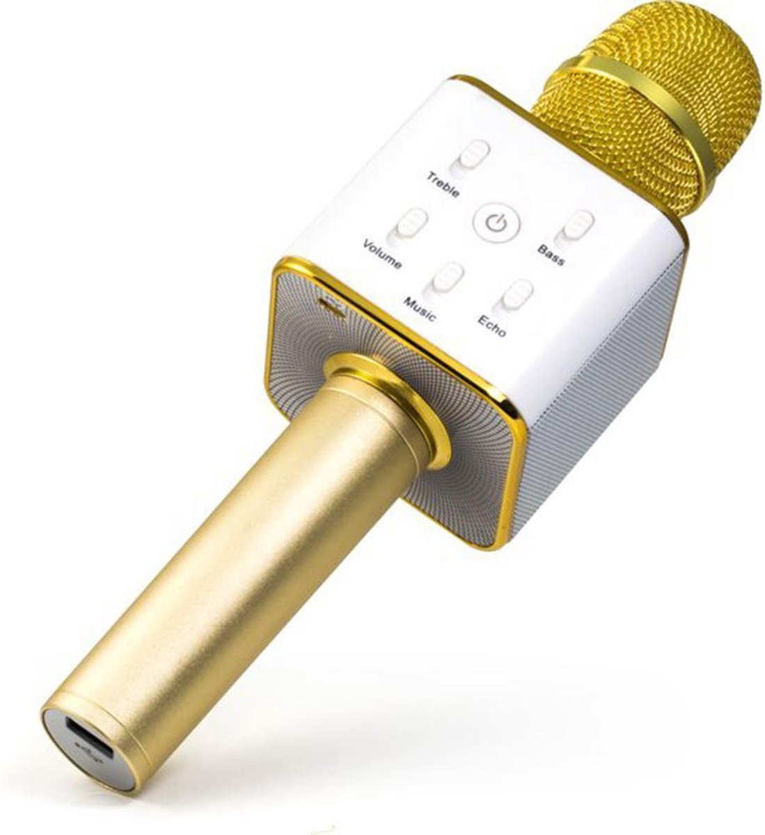 Technaxx BT-X31 Karaoke microfoon en stereo Bluetooth luidspreker Goud