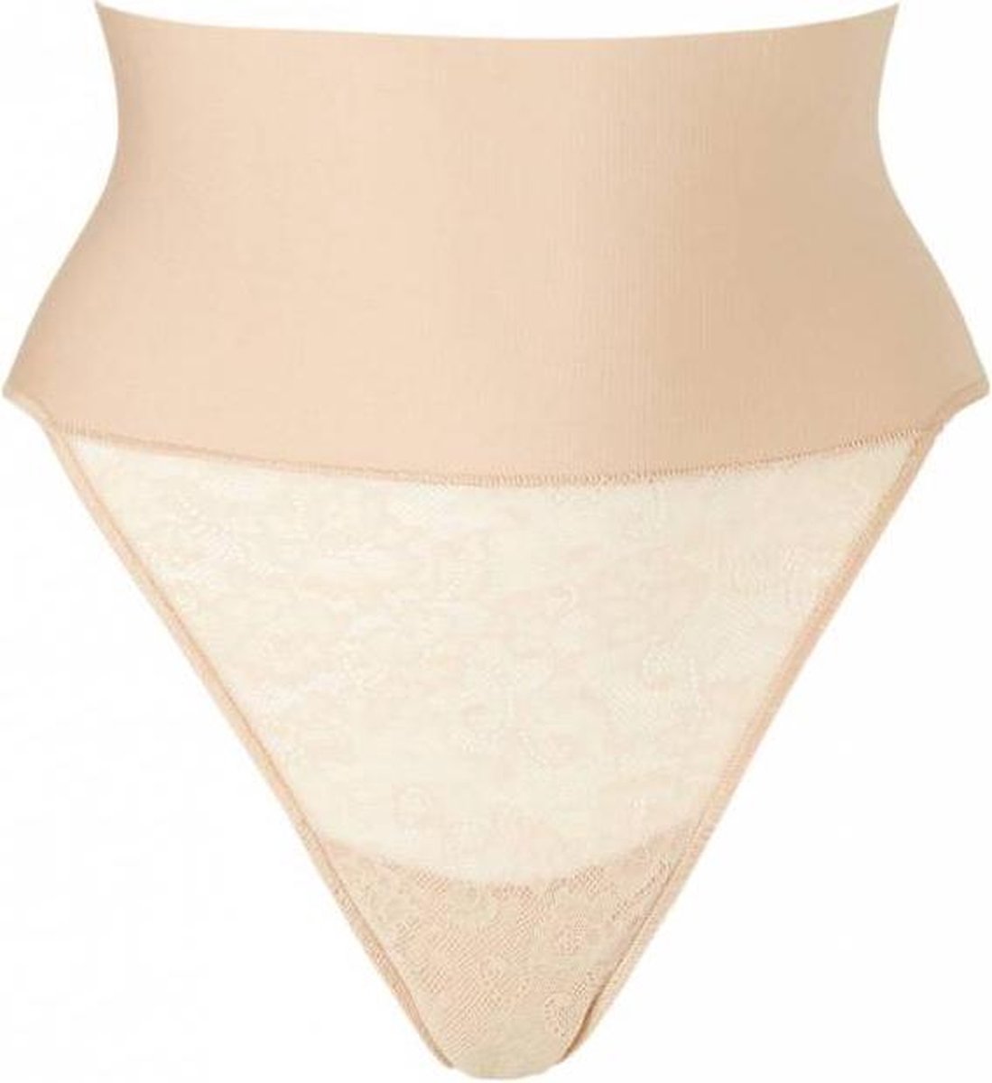 Maidenform Tame Your Tummy Lace Thong Vrouwen Corrigerend ondergoed - Transparent Lace - Maat 2XL