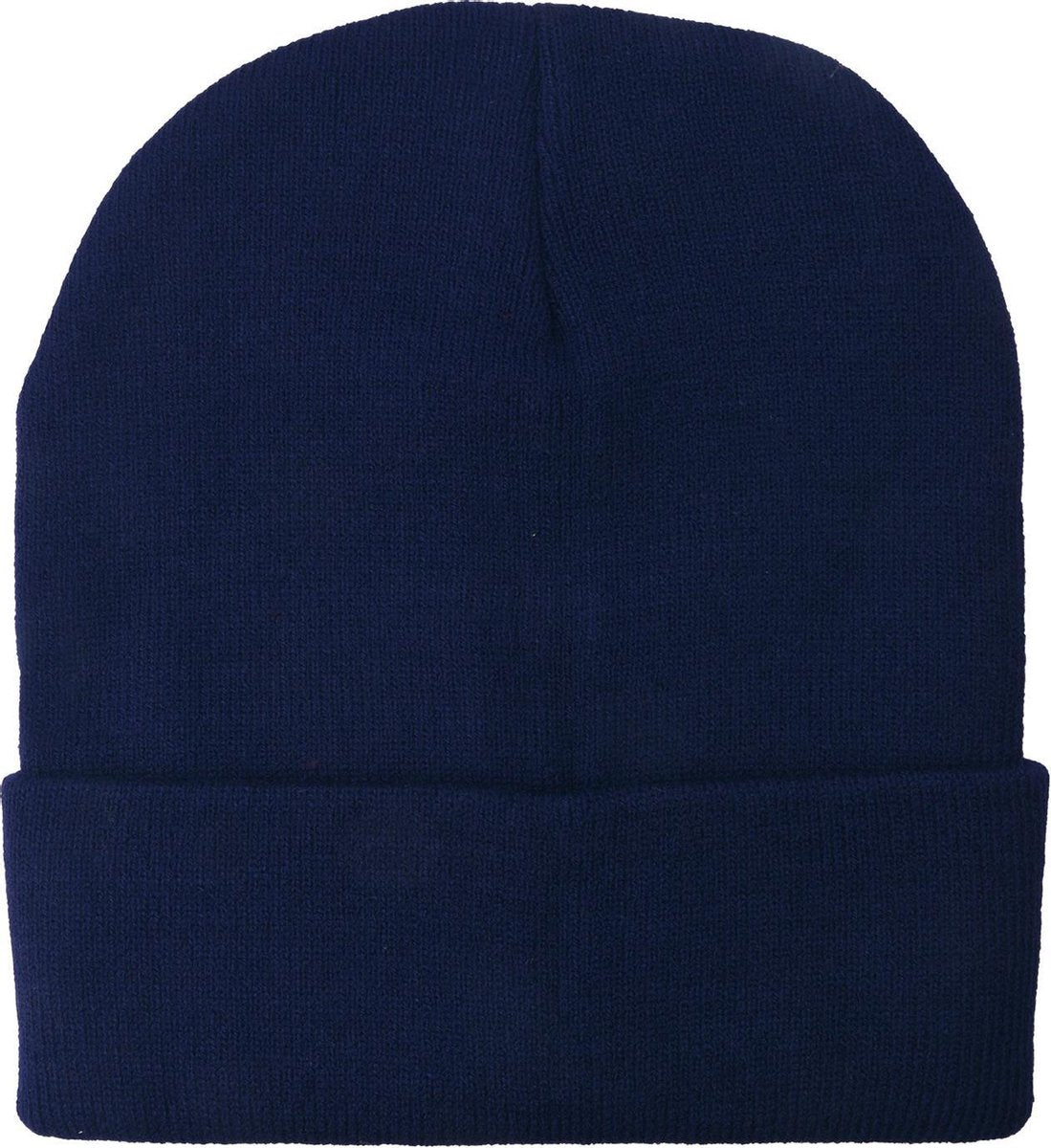 Muts | Muts Heren | Muts Dames | Beanie | 100% Acryl | Donkerblauw | One Size | Unisex | Wintersport | Outdoor |