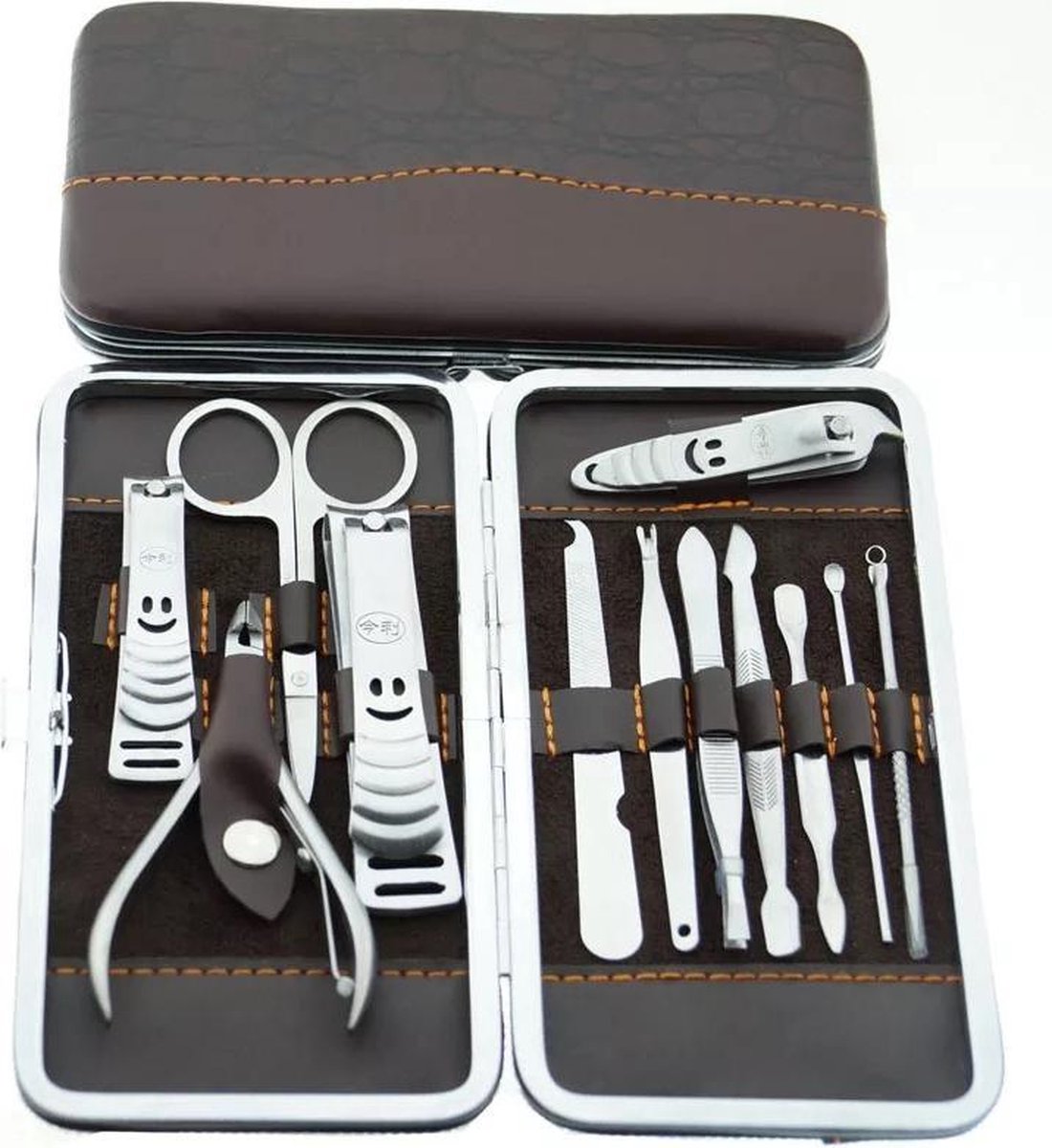 12-delige Luxe Manicureset ncl etui Nagelset - Nagelverzorging set - Reisset - Manicure set & Pedicur -Nagelverzorging set