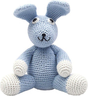 Naturezoo Knuffeldier Konijn Gehaakt 20 Cm Blauw