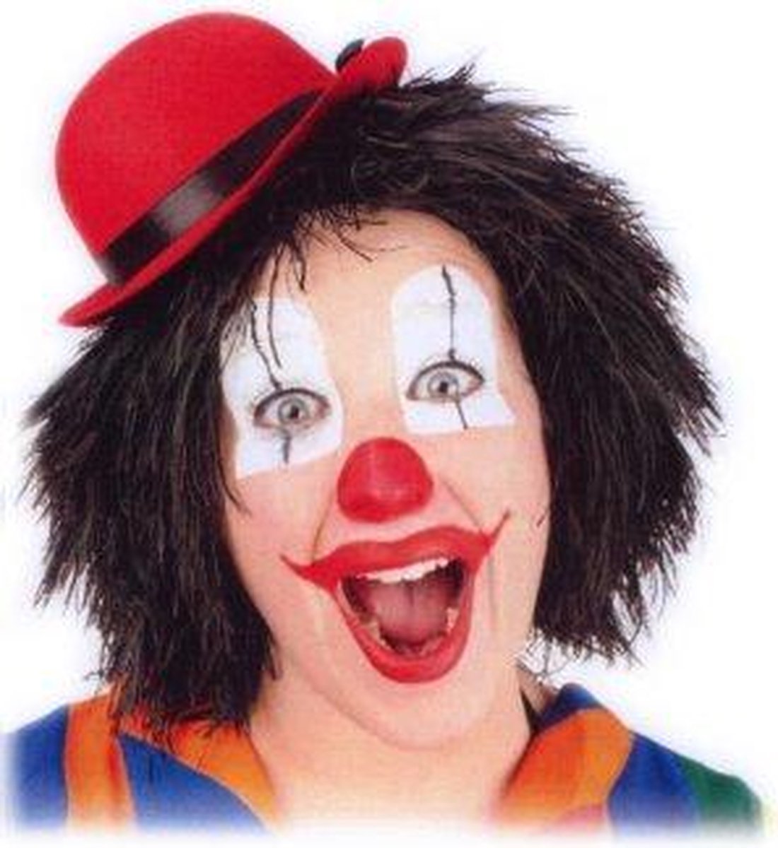 Clowns pruik zwart