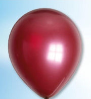 Ballonnen parel metallic bourgondy-bordeaux (12
