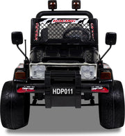 Jeep Elektrische kinderauto - Accu Auto - 12V - Sterke Accu - Afstandbediening - Zwart
