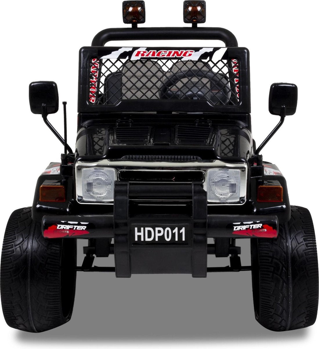 Jeep Elektrische kinderauto - Accu Auto - 12V - Sterke Accu - Afstandbediening - Zwart