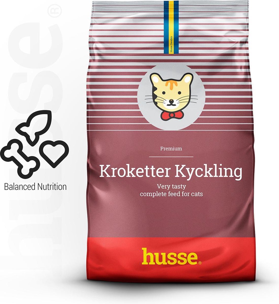 Husse Kroketter Chicken - Kattenvoer - 2 kg