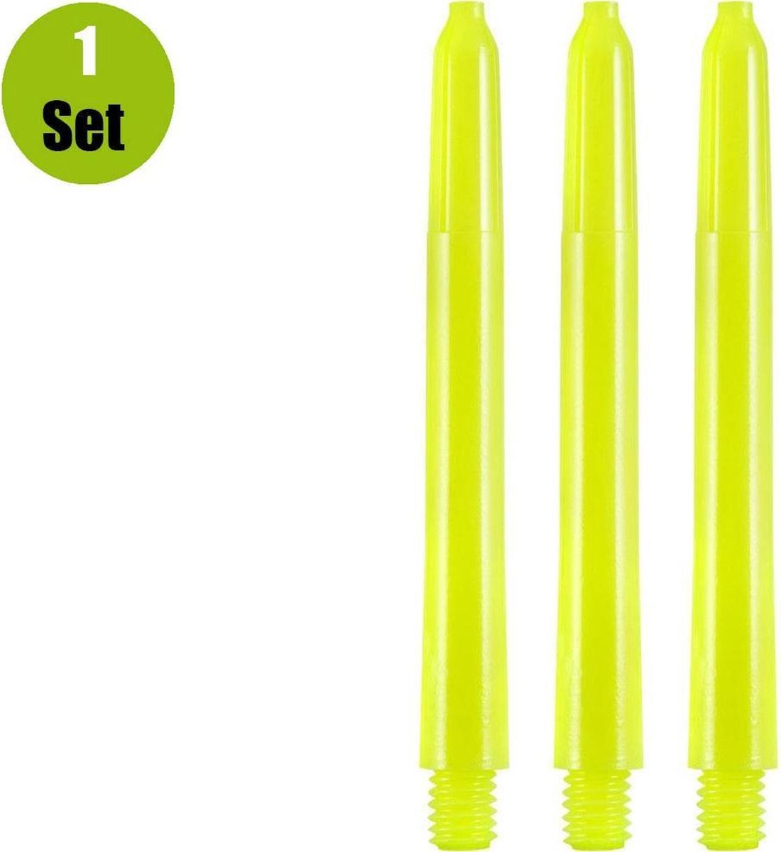 Fluor Dartshafts - Geel - Short - (1 Set)