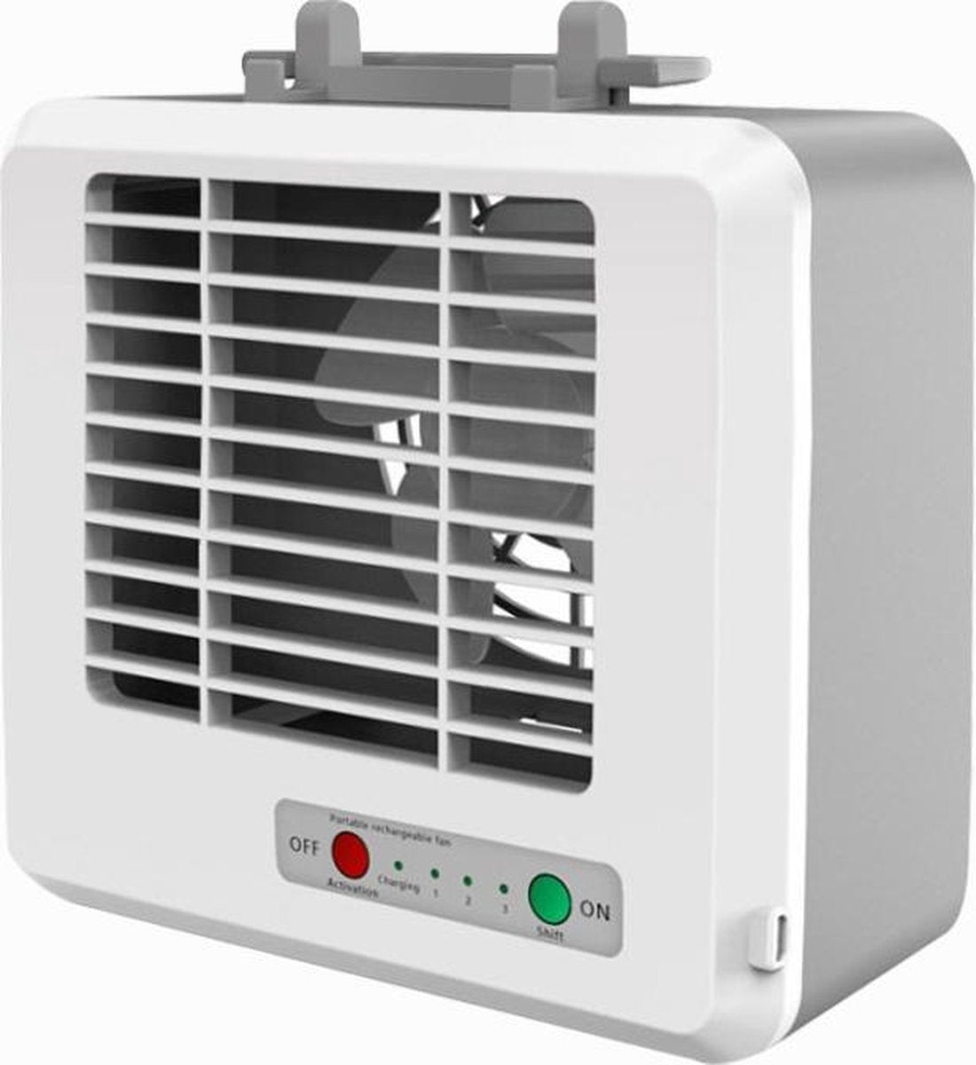 Draagbare mini stille huishoudelijke energiebesparende desktop airconditioner ventilator elektrische luchtkoeler (wit)