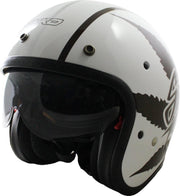 ESCOOT *RETROHELM LEAF* scooterhelm - vespa - jethelm - scooterhelm - motor - brommer - helm