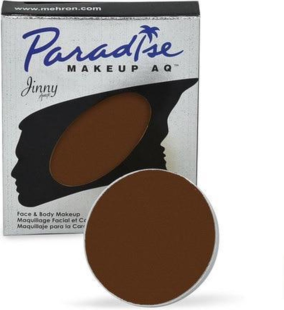 Mehron Paradise AQ Schmink op waterbasis - Donkerbruin - 7 gr
