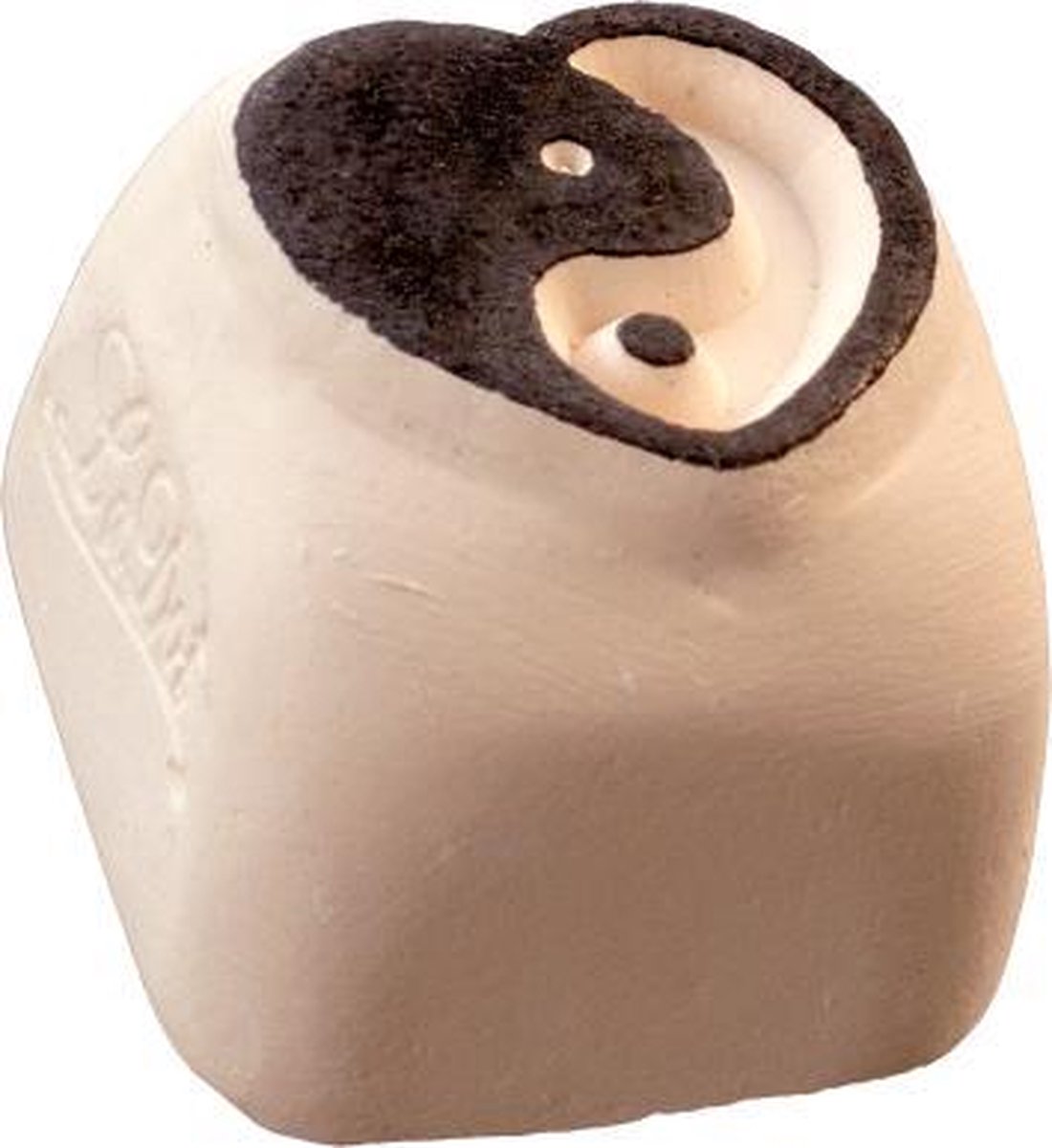 LaDot Tattoo Stempel Steen - S102 - Small - Hart Jing-Jang - Nep Tattoo - Black Tattoo - Kinderen en Volwassenen