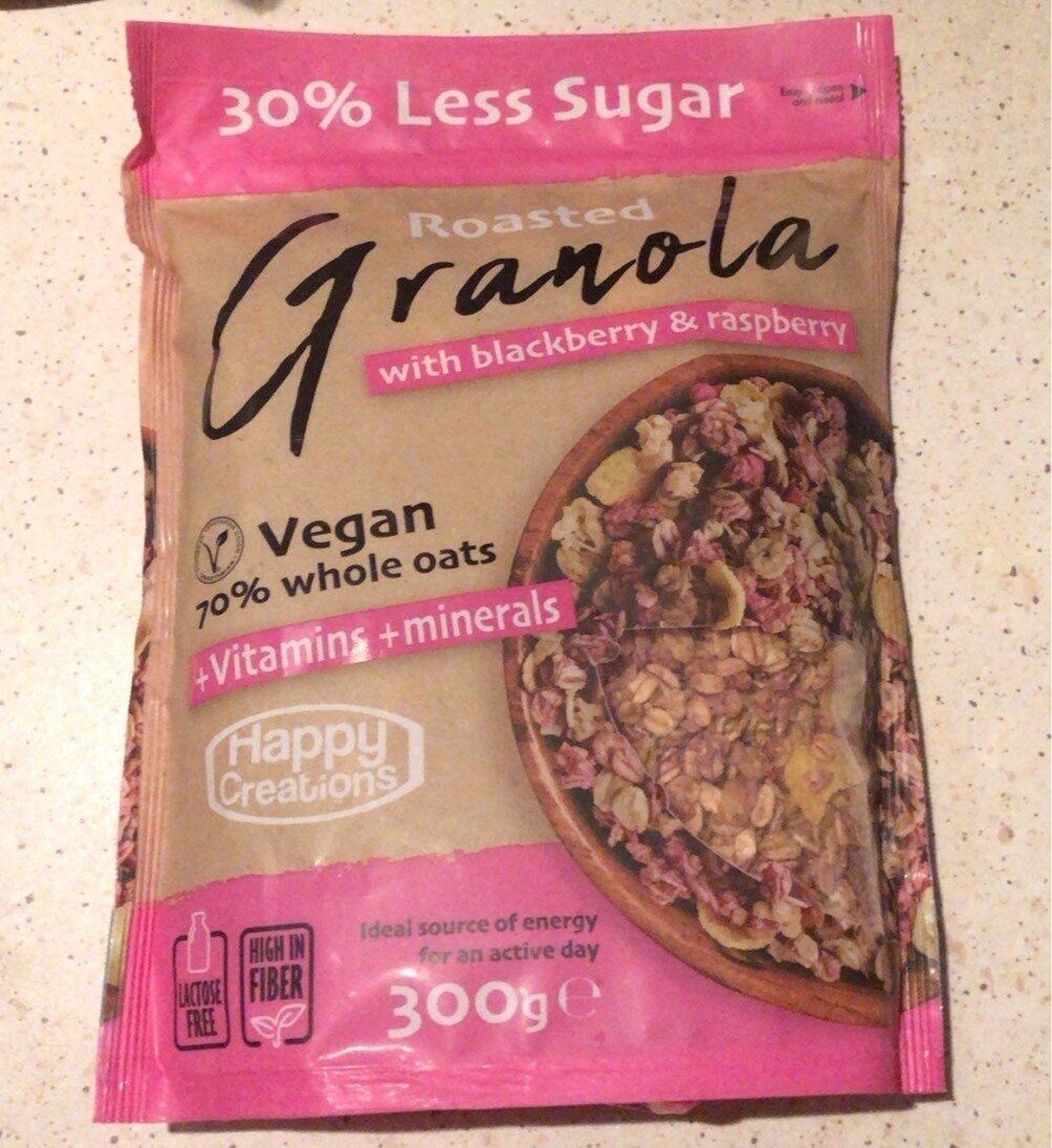 Granola-Geroosterd- 300 gr- Vegan- Braam - Framboos