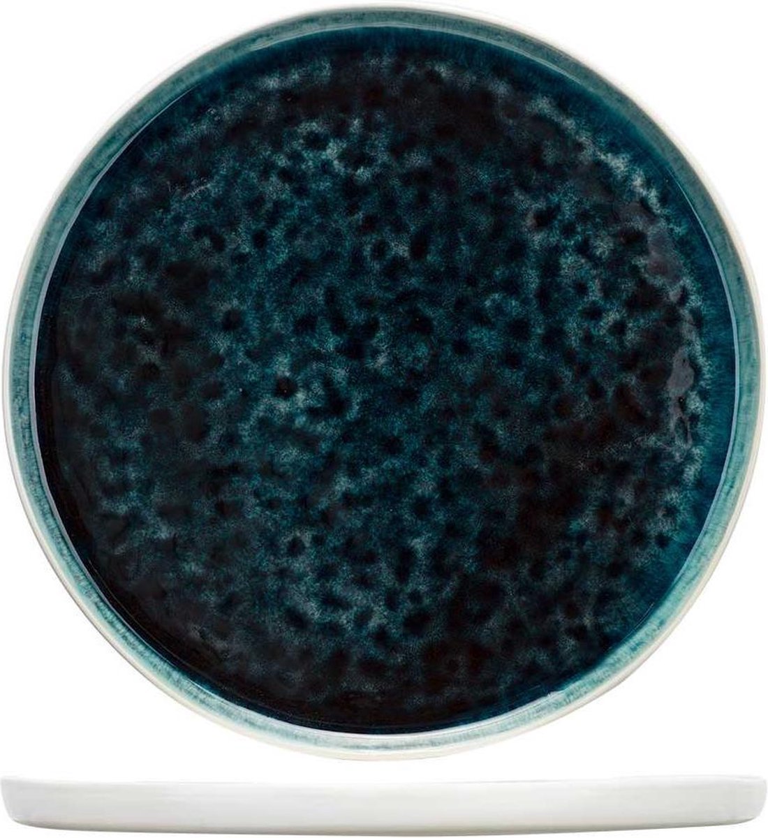 Chiara Petrol Dinerbord - Plat - Ø 27cm