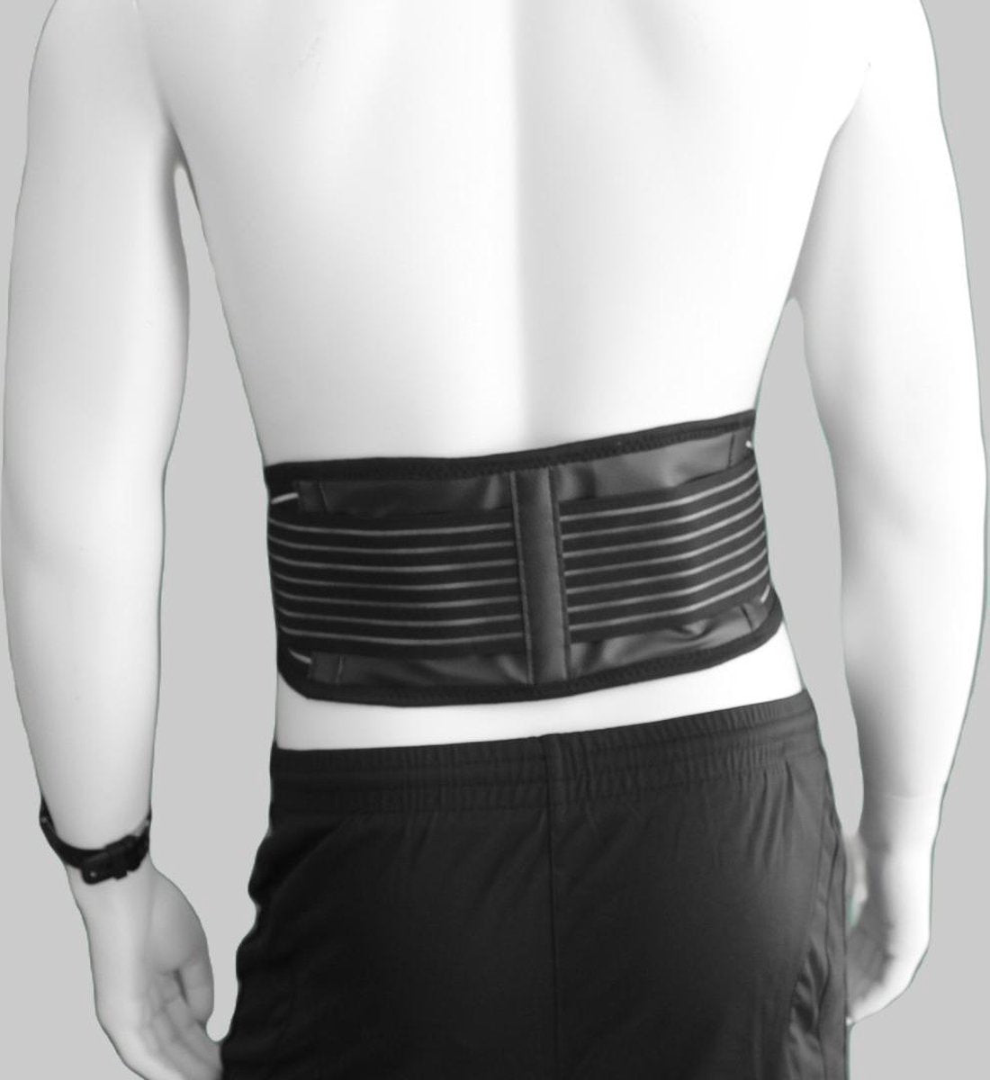 Tourmaline Zelfverwarmende Rugsteun| zwart | BraceFox™ - XL
