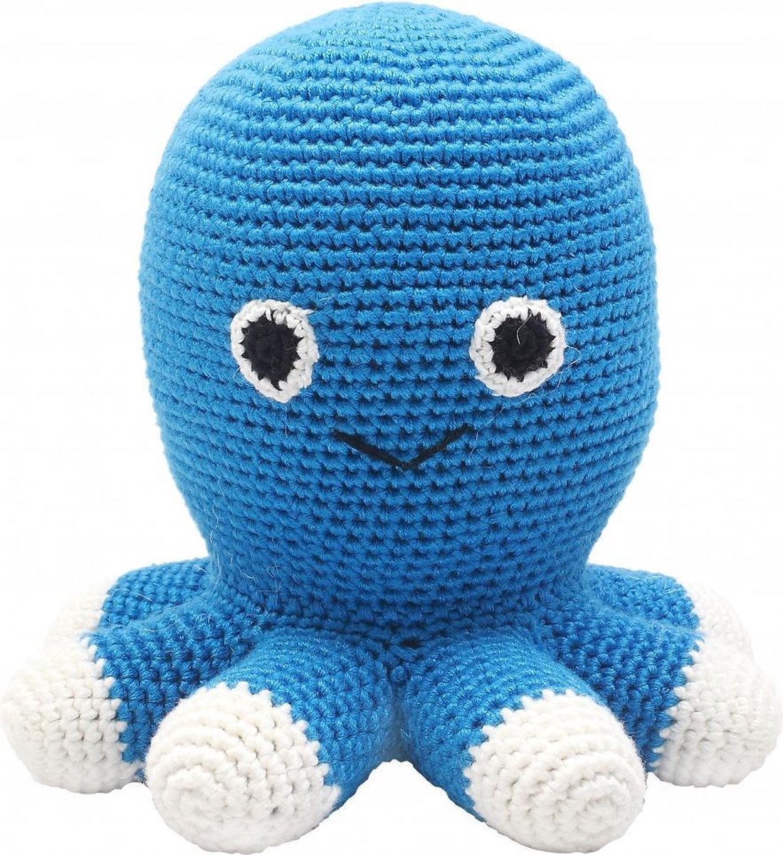 Naturezoo Knuffeldier Octopus Gehaakt 20 Cm Blauw