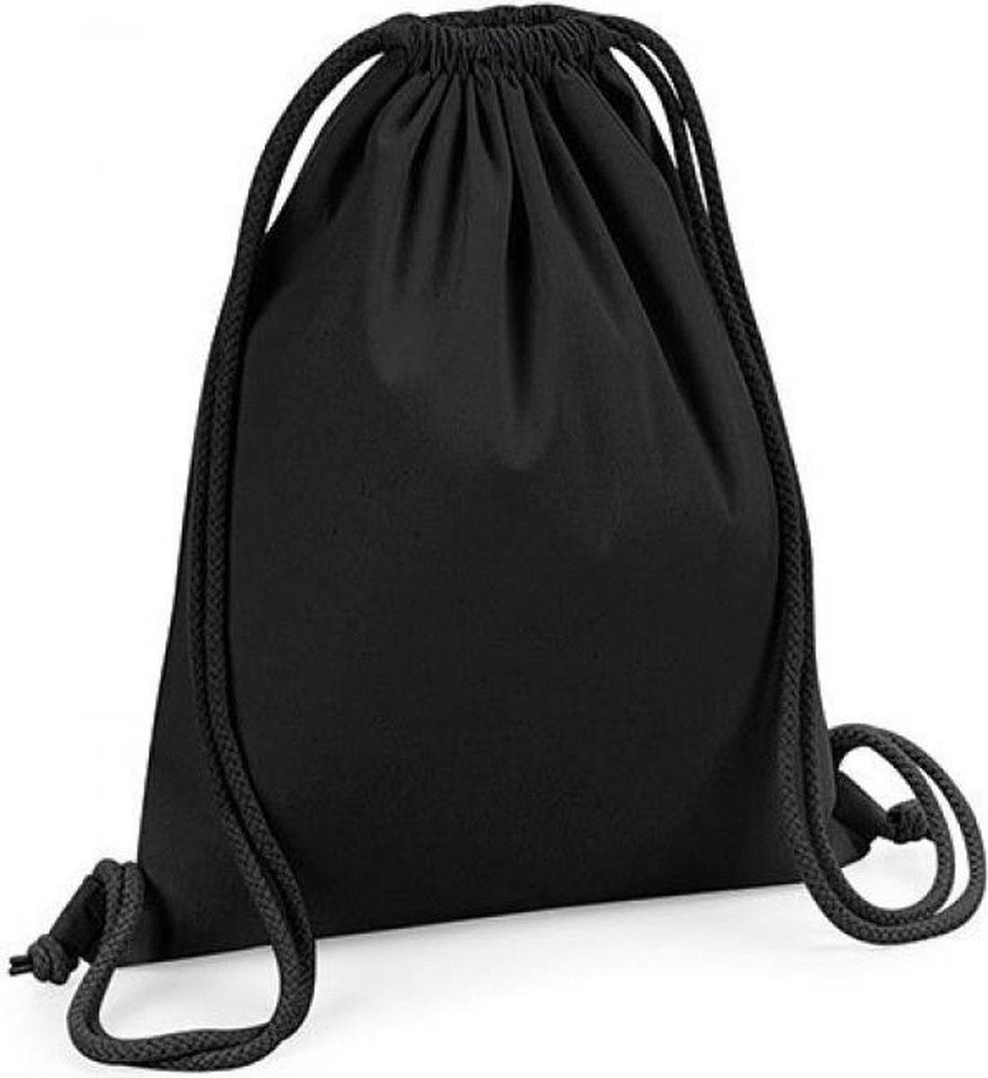 Organic Premium Cotton Gymsac (Zwart)