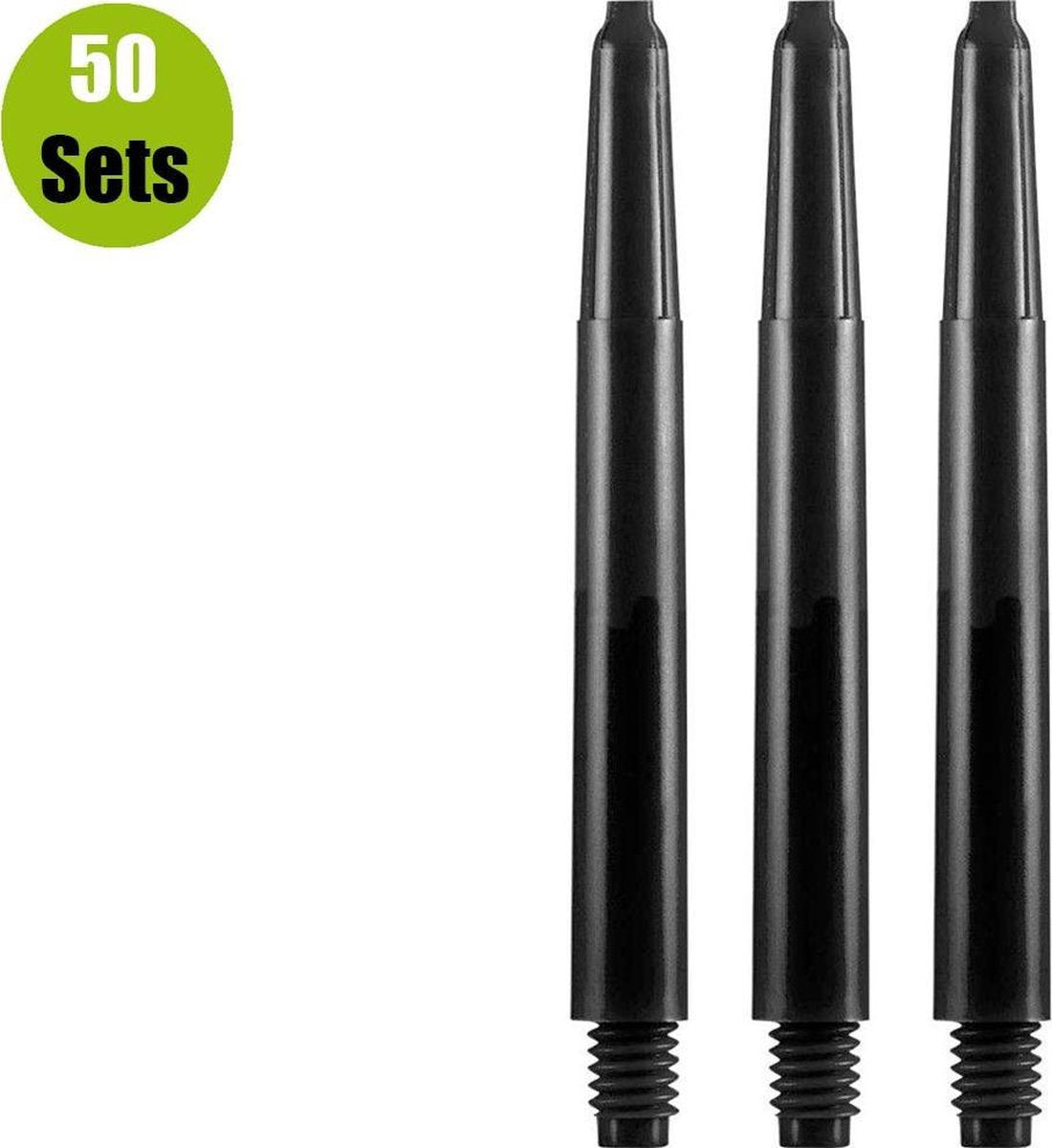 Nylon Dart Shafts - Zwart - Short - (50 Sets)