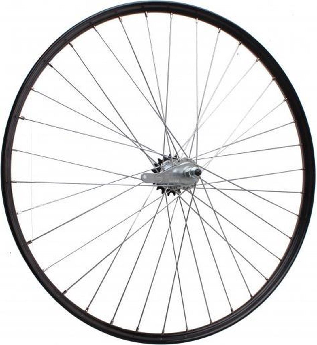 Hzb Achterwiel 26 Inch (21-559) Remnaaf Aluminium Zwart