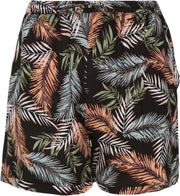 Short in viscose met een verenprint