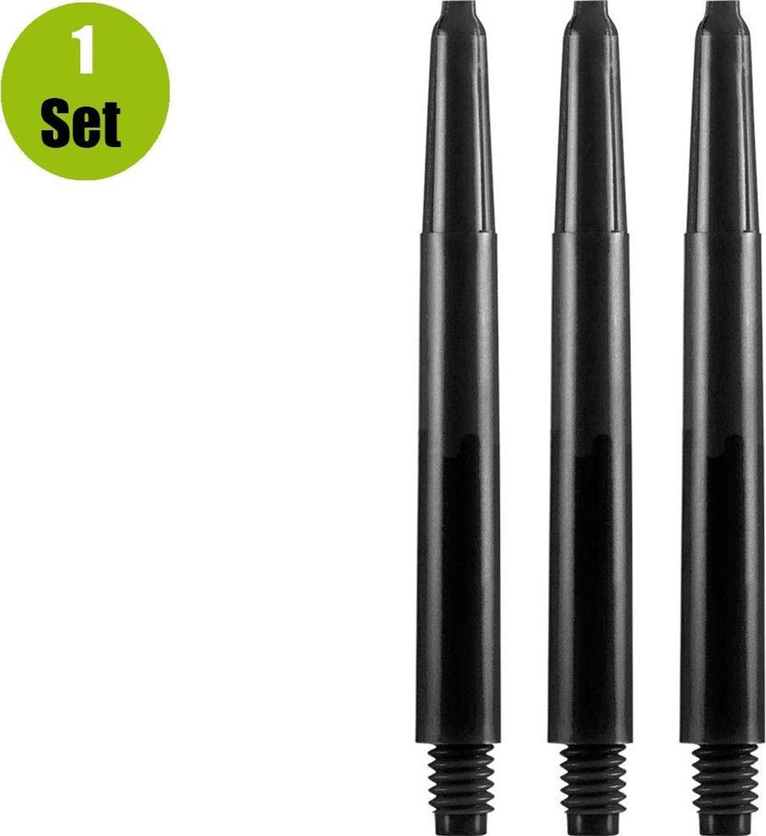 Nylon Dart Shafts - Zwart - Medium - (1 Set)
