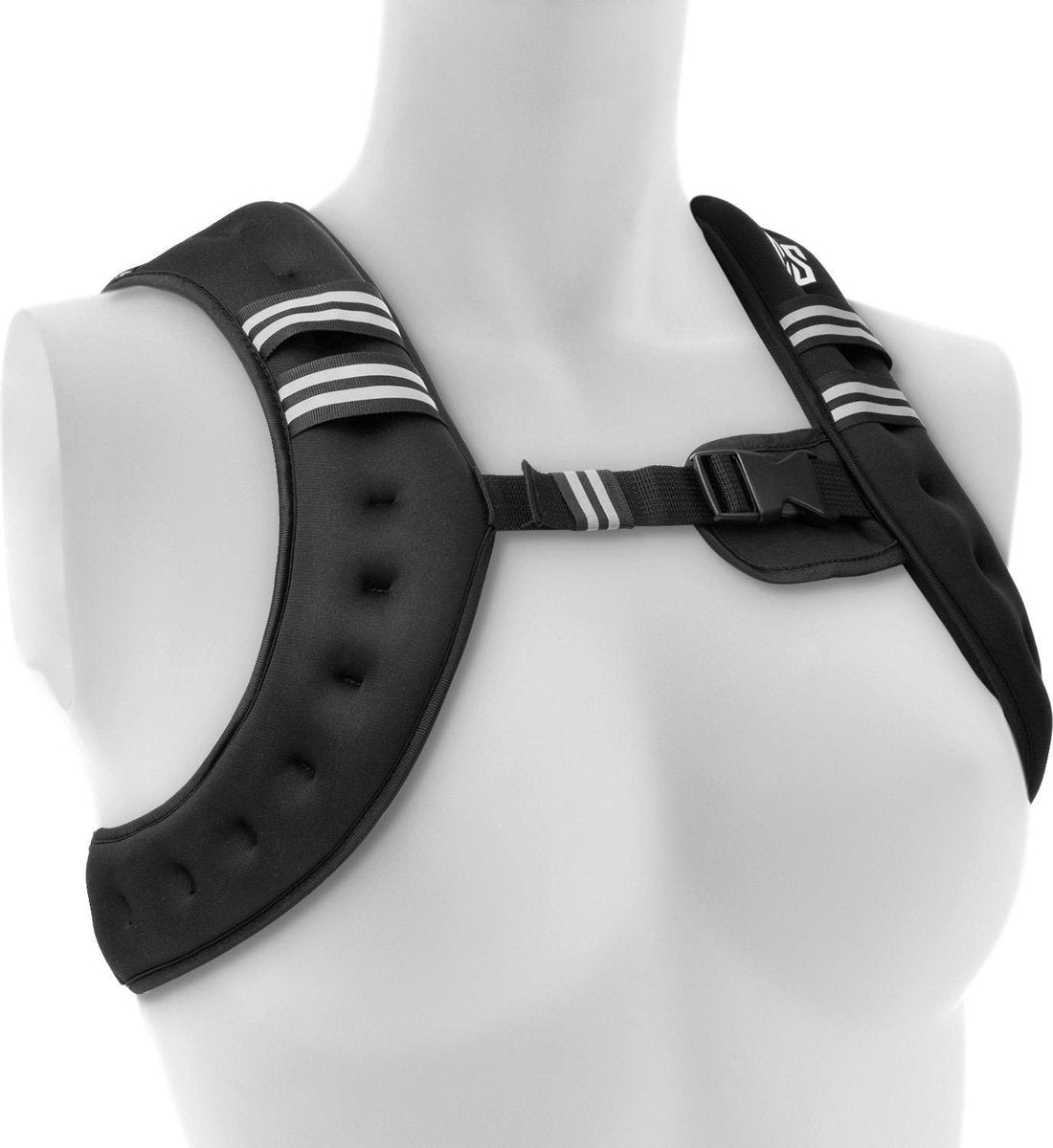 X-Vest gewichtsvest 5 kg neopreen/nylon borstriem zwart