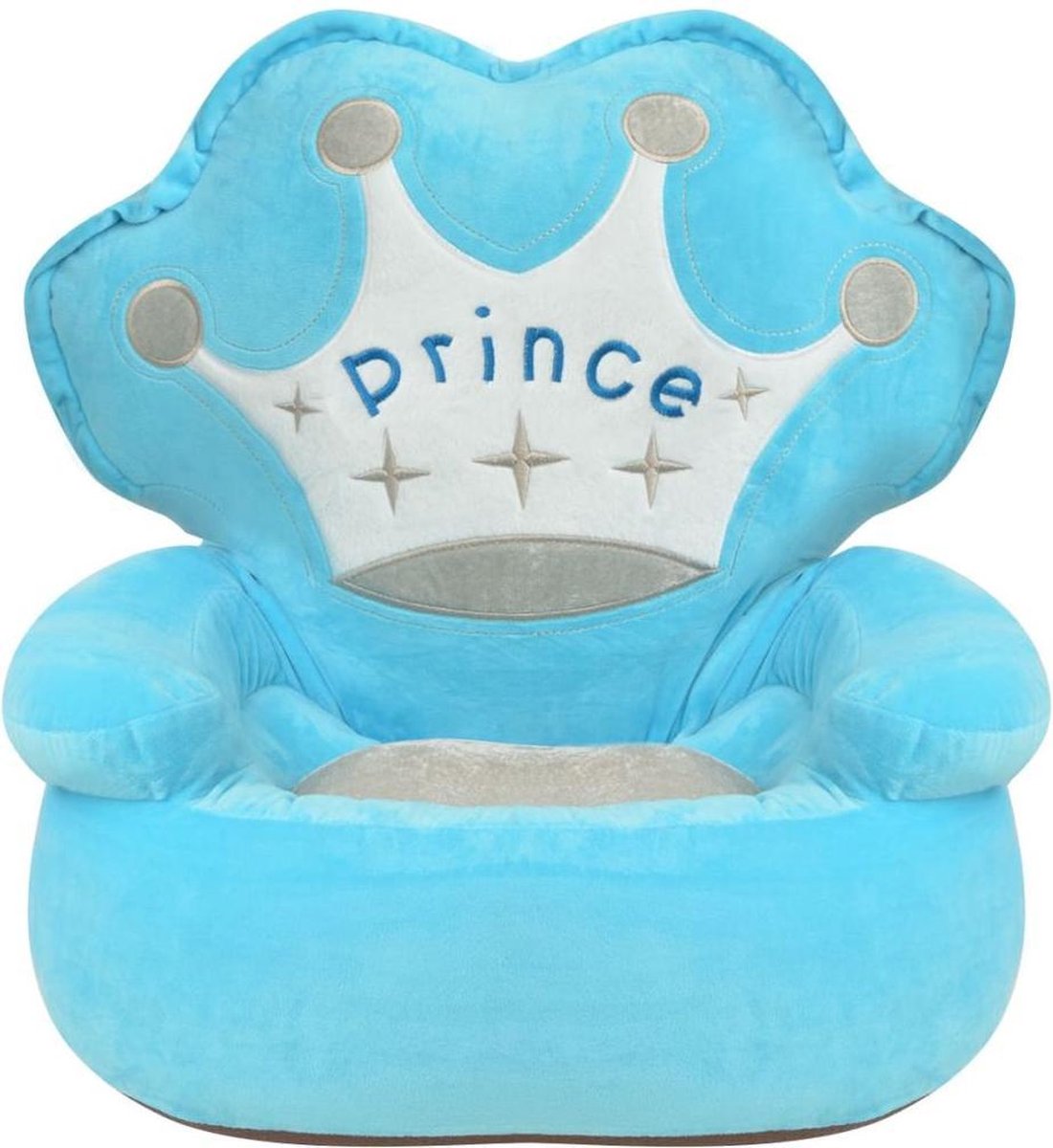 forbabies Pluche Fluweel Zacht Kinderstoel Prince Blauw
