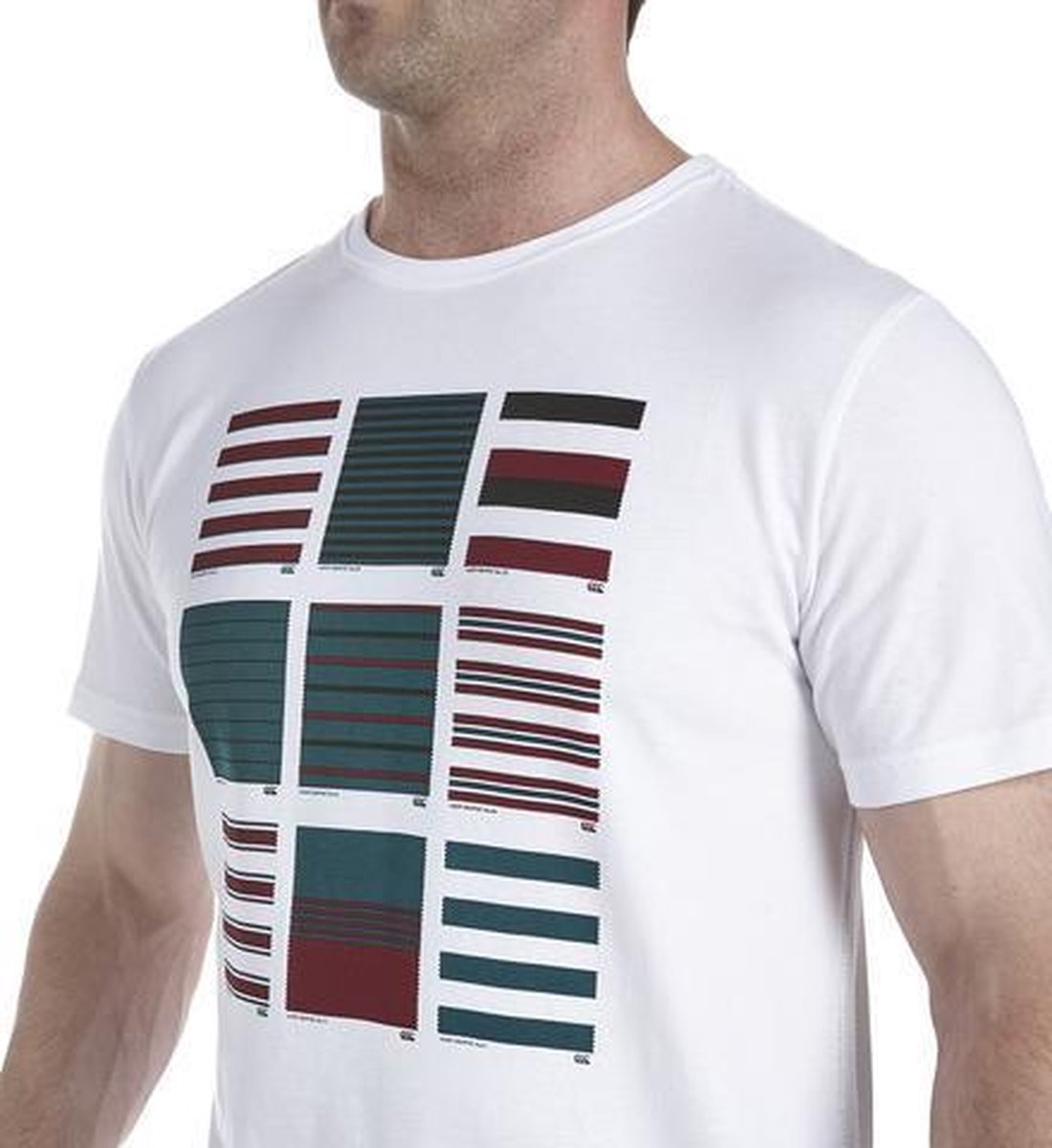 CANTERBURY MULTI HOOP PRINT TEE - 2XL - WHITE
