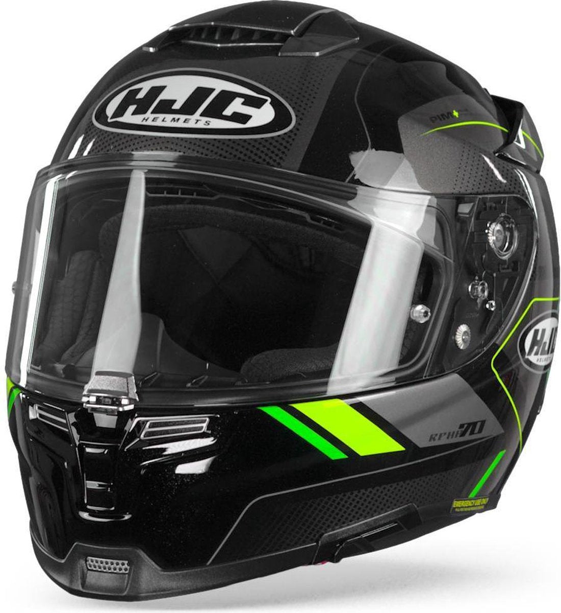 HJC RPHA 70 Coptic Mc4H Zwart Grijs Groen Integraalhelm - Motorhelm - Maat XXL