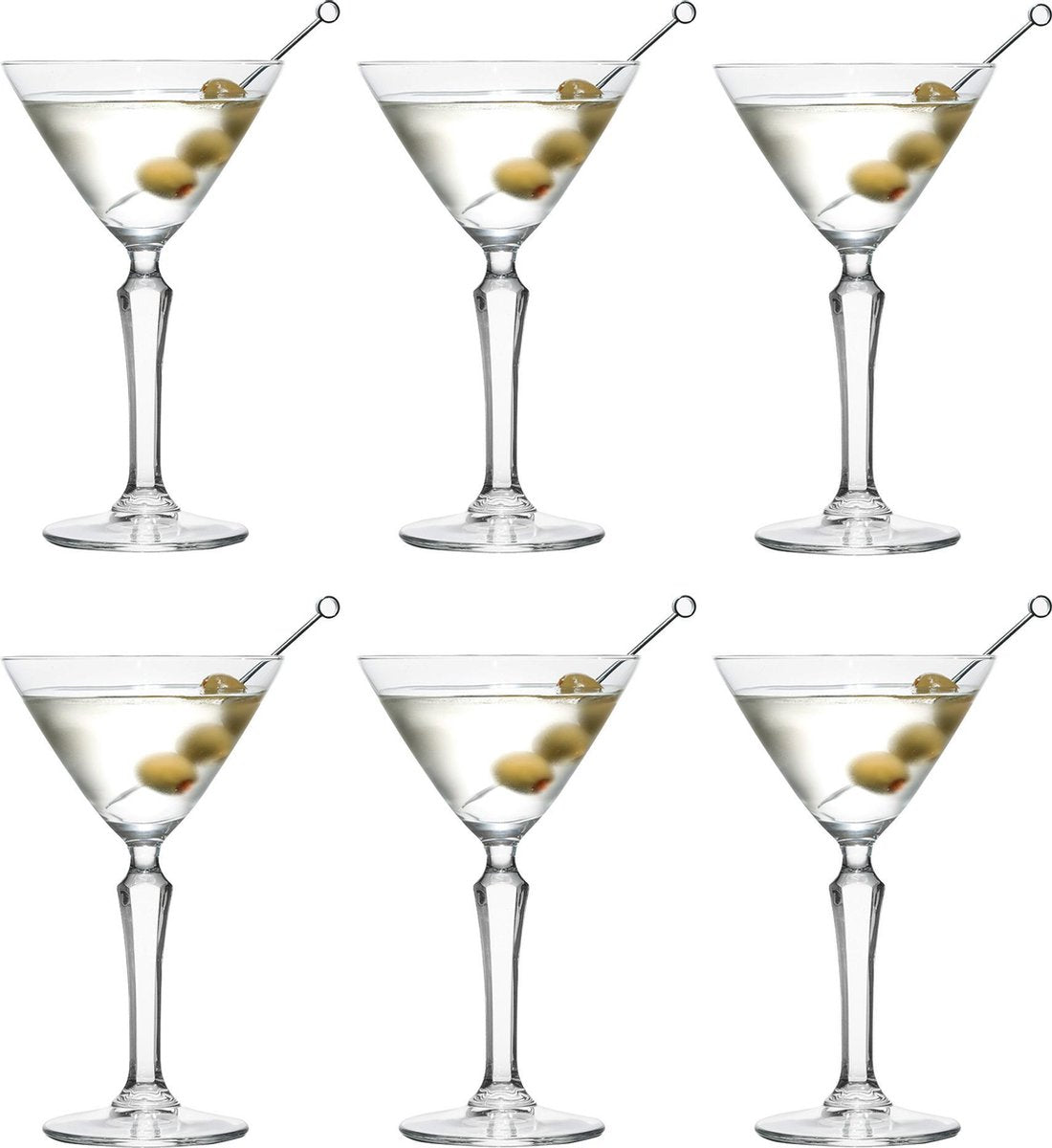 Libbey Cocktailglas SPKSY Martini - 190 ml / 19 cl - 6 Stuks - Vaatwasserbestendig - Hoge kwaliteit - Vintage design - Perfect voor een cocktailfeest aan huis