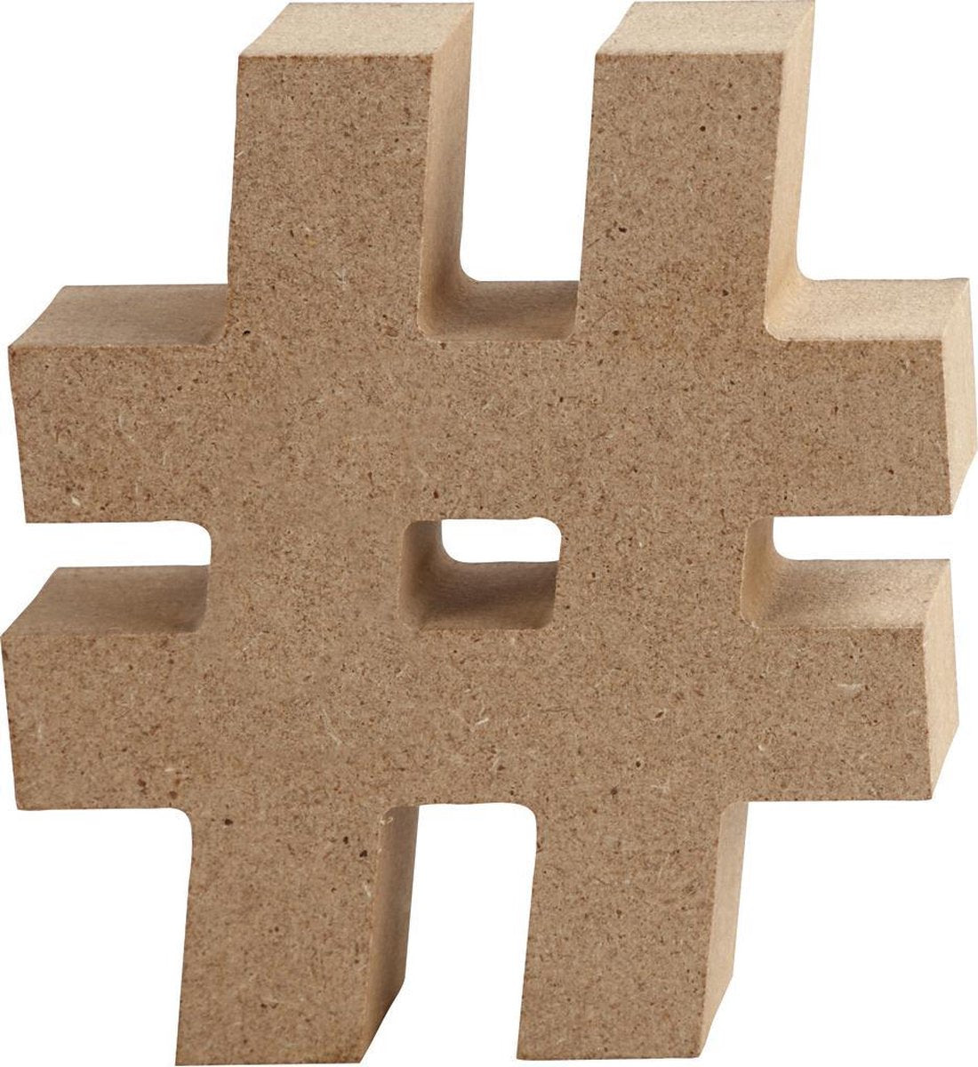 Symbol. #. H: 8 cm. 1.5 cm. mdf. 1 pc
