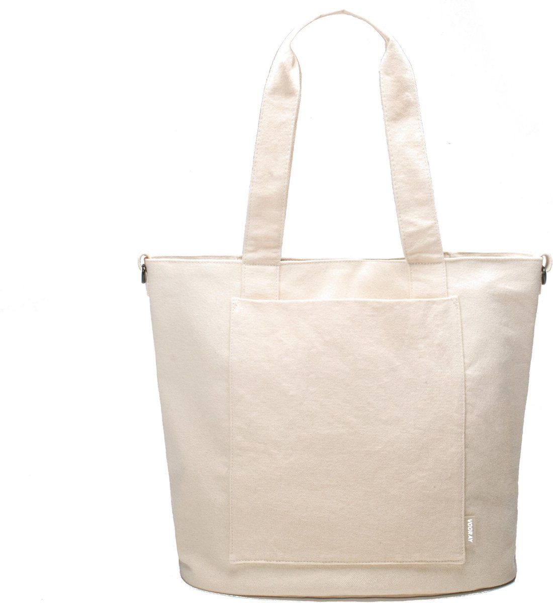 Vooray Zoey Tote - 52 cm - 22L - Sporttas of reis handtas van biologisch katoen (Natural Cotton)