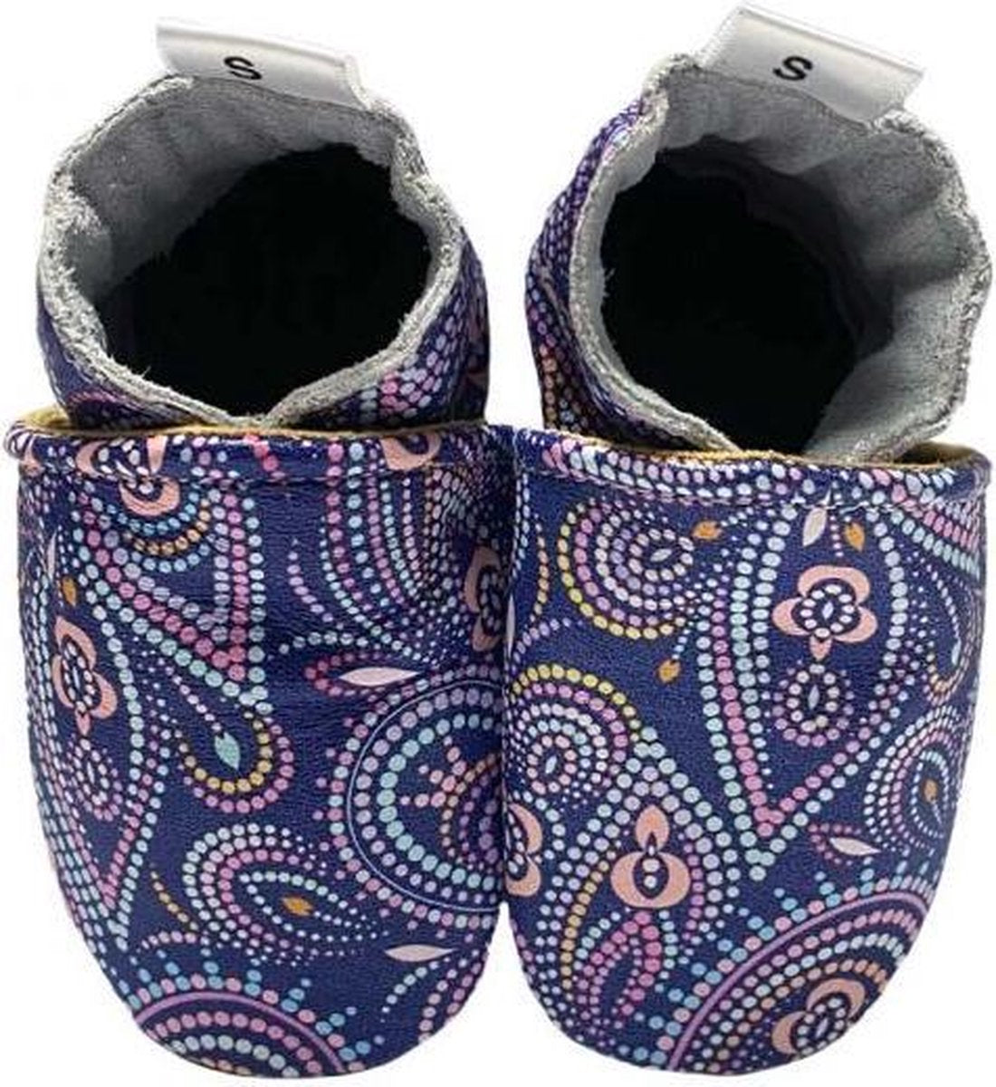 BabySteps slofjes Paisley dotted Purple maat 28/29