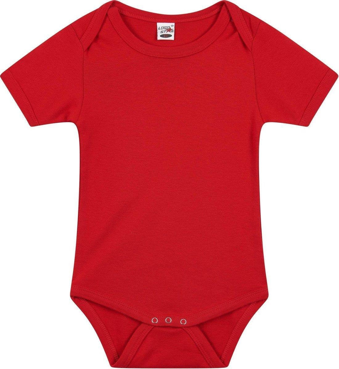 Logostar-rood rompertje - maat 92