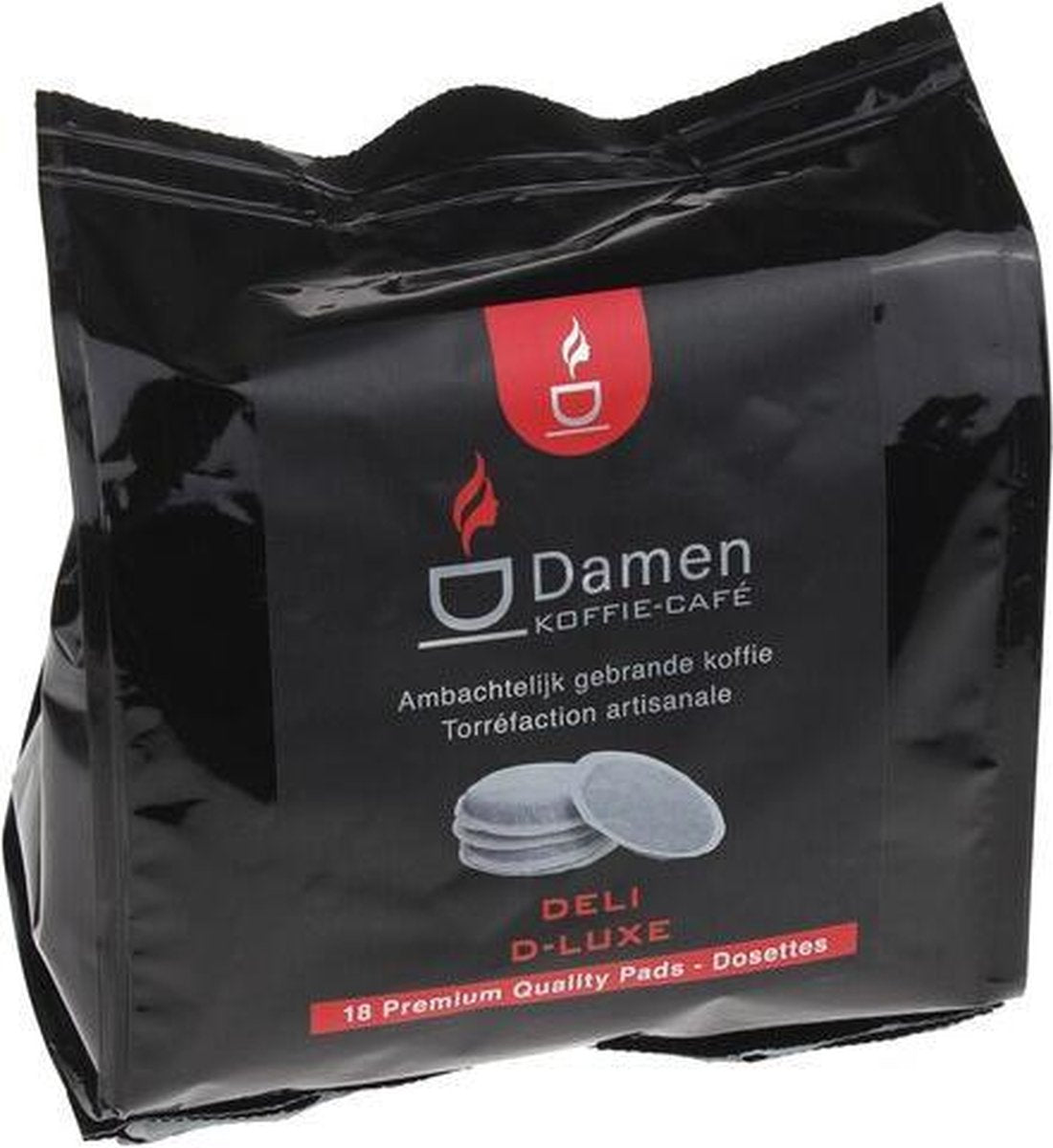 Damen - Damen Café Deli D-LUXE PADS koffie - 18 pads - dos - DK007