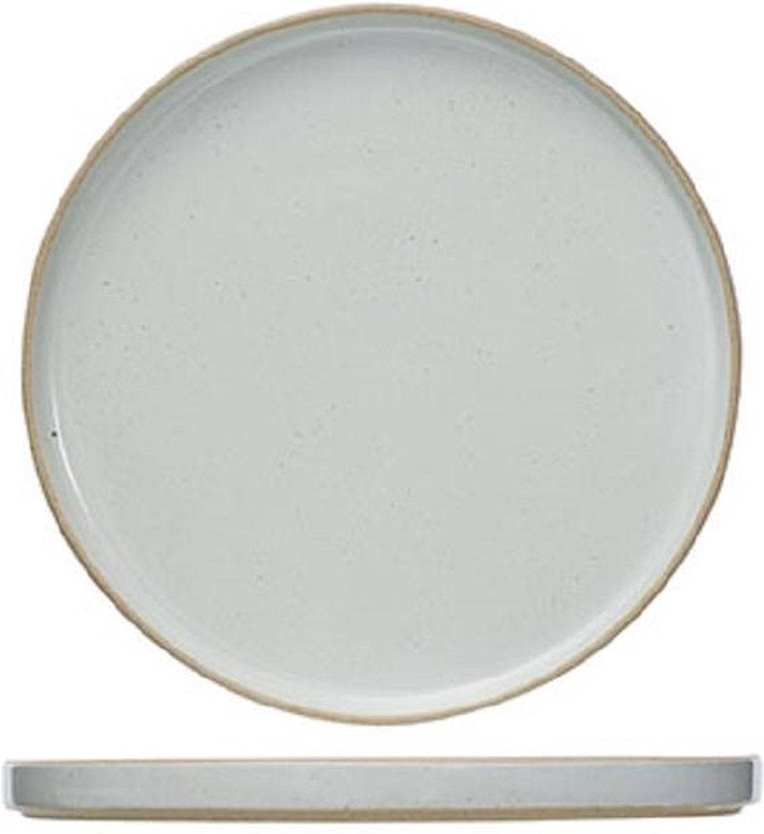 Concrete - Dinerbord - D28cm - Aardewerk - (Set van 4)