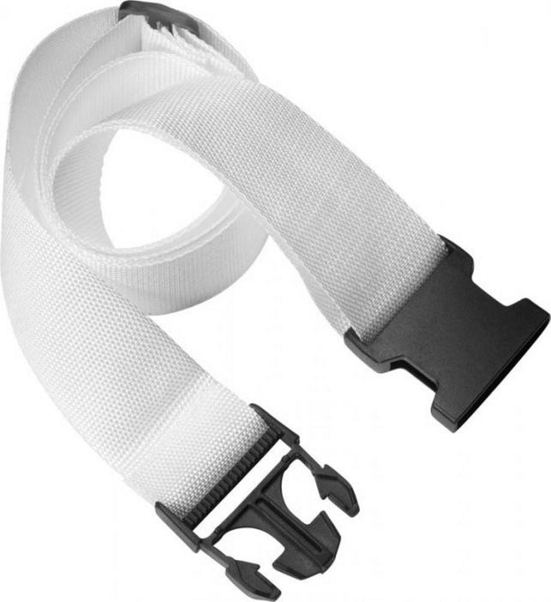 Doodadeals® | Bagage Riem | Kofferriem | Luggage Belt | Suitcase Belt | 180 cm wit