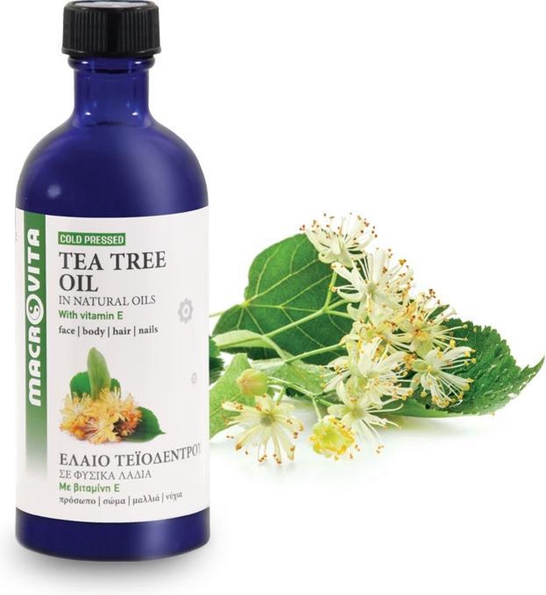 Macrovita Koudgeperste Tea Tree Olie - Huidolie