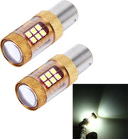 2 STUKS 1156 / BA15S 15W 1300LM 6500K 28 SMD-3030 LED-auto remlichten draaien licht