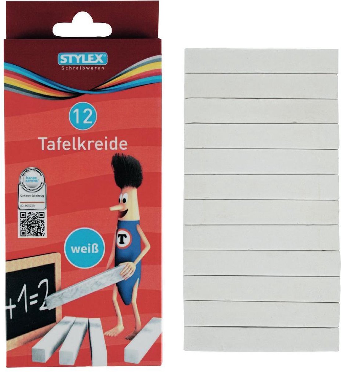 Bord Krijt Wit 10st.