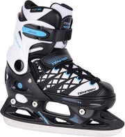 Tempish IJshockeyschaatsen verstelbaar CLIPS ICE Jongens Zwart/Wit/Blauw 29-32