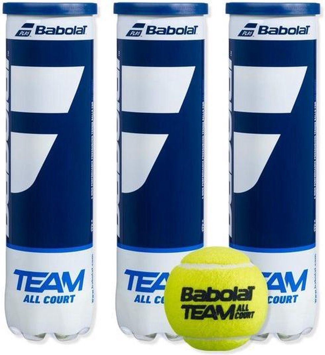 Babolat Team All Court Tennisballen tennis 3 blikken 12 ballen