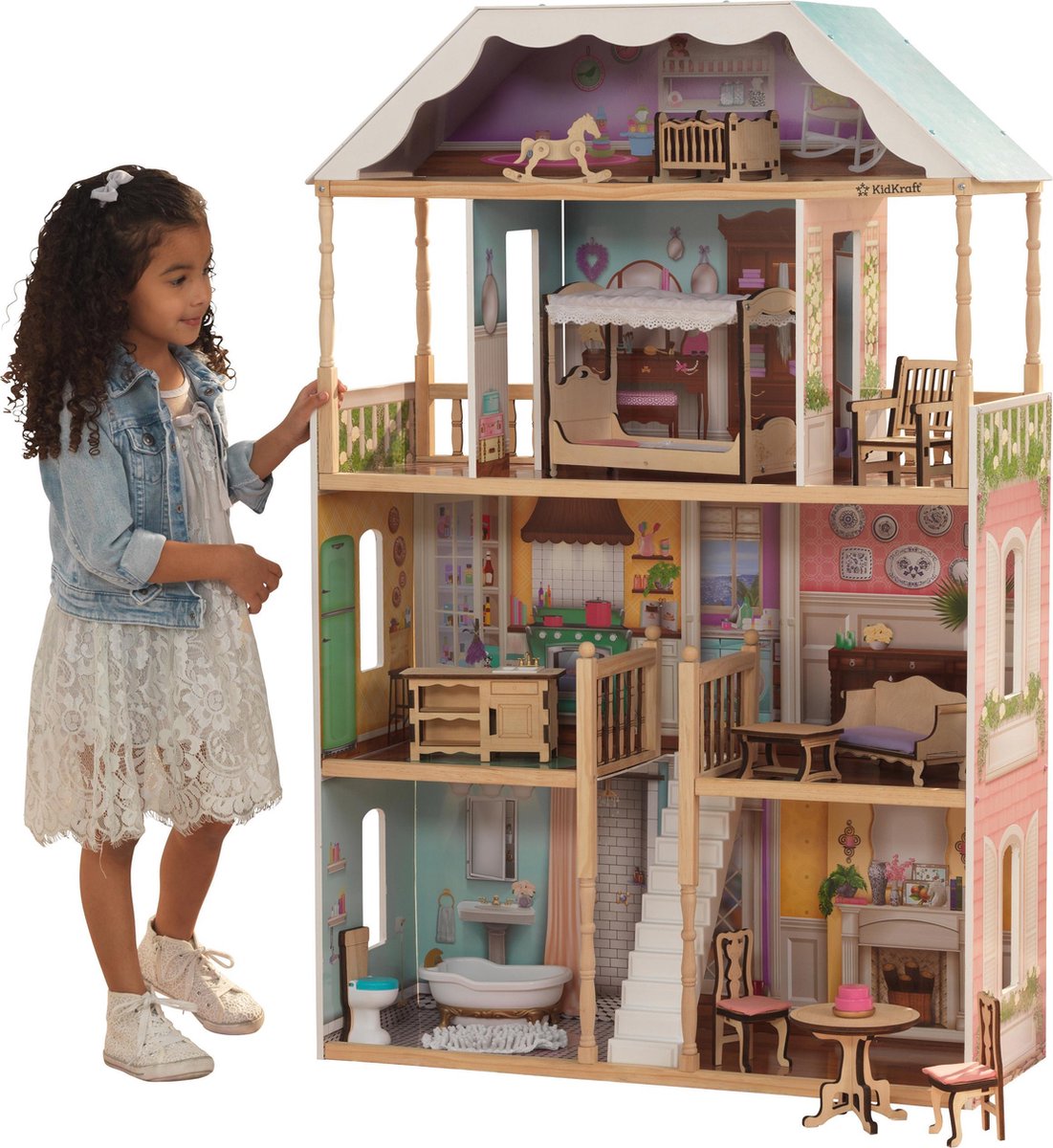 Kidkraft Poppenhuis Charlotte 120 cm Hoog