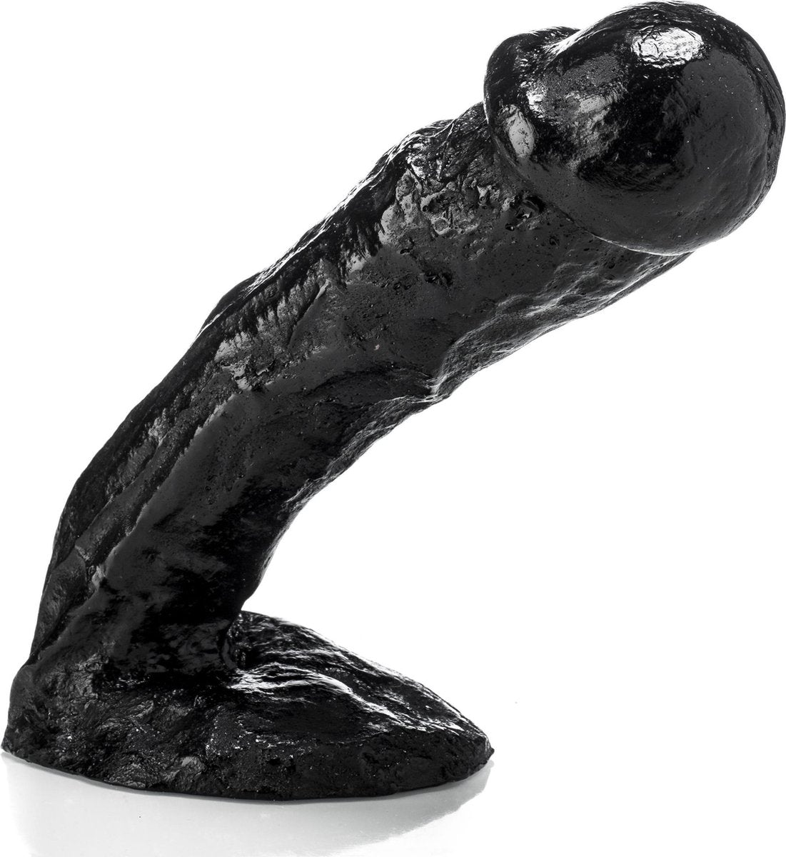 XXLTOYS - Cees - Large Dildo - Inbrenglengte 22 X 6.1 cm - Black - Uniek Design Realistische Dildo – Stevige Dildo – voor Diehards only - Made in Europe