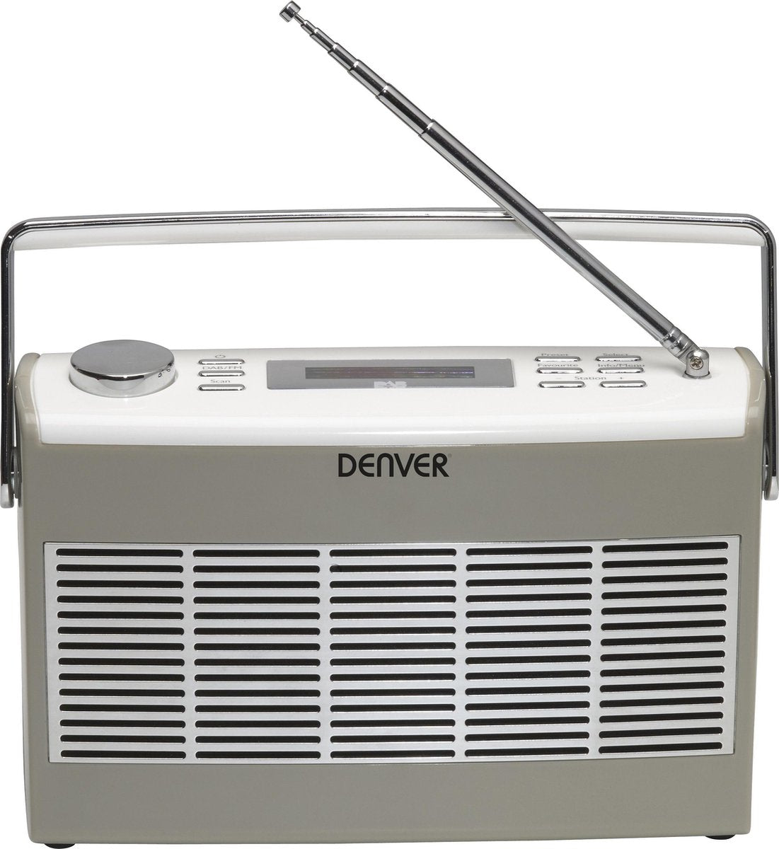 Denver DAB-37 - Draagbare Radio Retro Draagbare Radio Retro DAB+ - Grijs