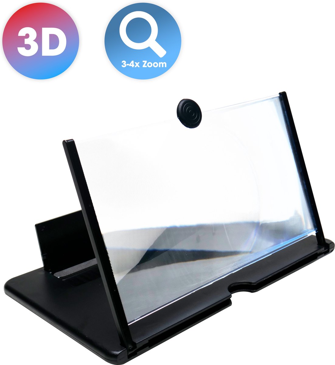 Enjoy Inc ® - Vergrootglas voor Smartphone - Beeldschermvergroter Smartphone - Zwart